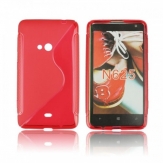 Силиконов гръб ТПУ S-Line за Nokia Lumia 625 Червен